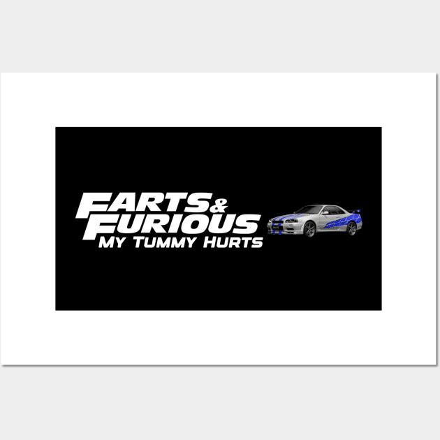 Farts & Furious Wall Art by HofDraws